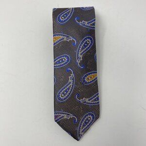 NEW robert talbott grey paisley mens 100% silk neck tie